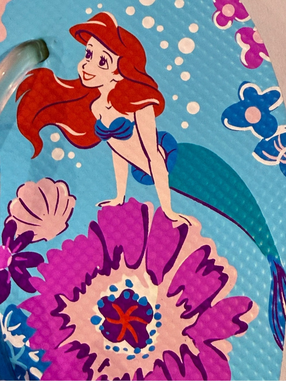 New Vera Bradley Disney The Little Mermaid Flip Flops Womens Large 9-10 Ariel - Picture 8 of 11